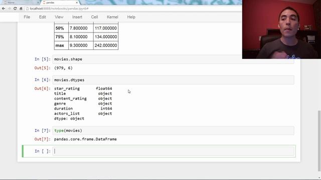 Why do some pandas commands end with parentheses (and others don't)? смотреть онлайн