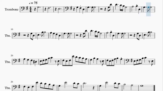 Trombone Sheet Music: How to play Emil's Sacrifice (NieR) by Keiichi Okabe смотреть онлайн