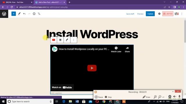 How to embed video link on WordPress || Embed Video in Post #embedvideo смотреть онлайн