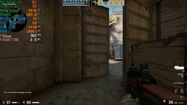 CS:GO : RX 6650 XT 8GB + RYZEN 5 5600 смотреть онлайн