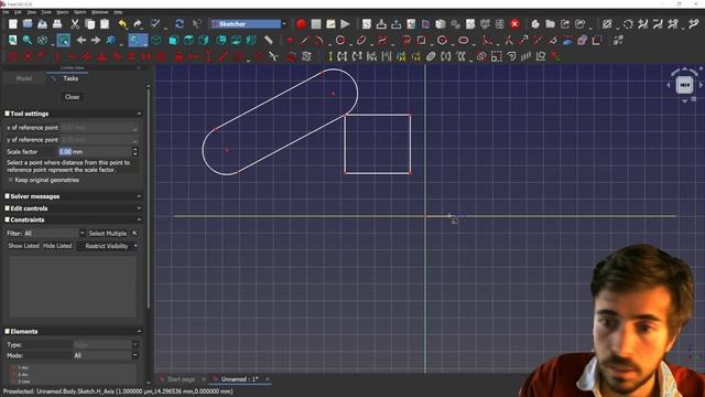 Freecad New Feature : Scale in Sketcher смотреть онлайн