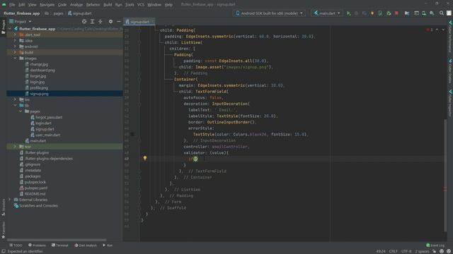 Flutter Firebase SignUp with Email and Password App Tutorial - Flutter 2.5 Null Safety Full Course смотреть онлайн