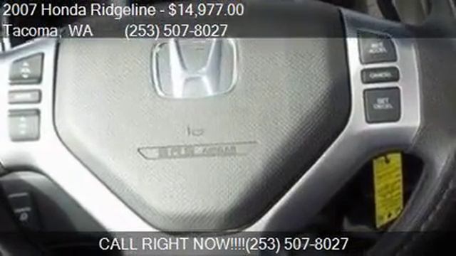 2007 Honda Ridgeline RTS AWD 4dr Crew Cab for sale in Tacoma смотреть онлайн