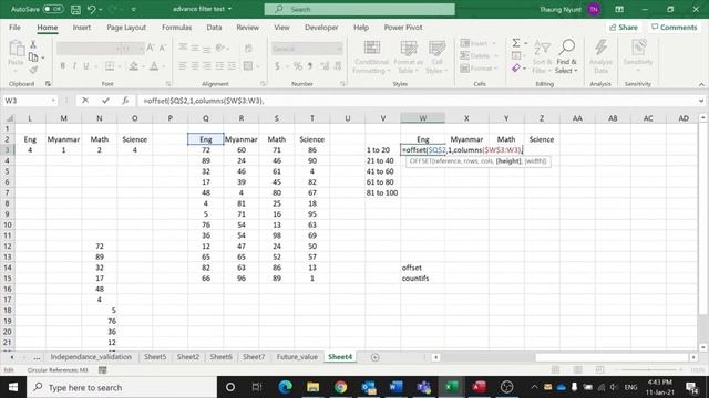 15 Countifs and offset function смотреть онлайн