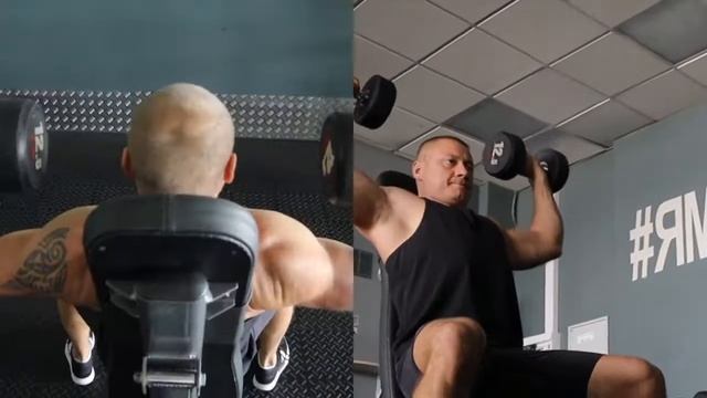 Жим гантелей сидя смотреть онлайн