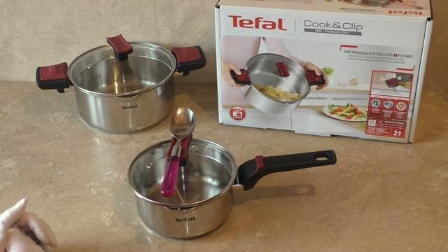 Обзор Ковш с крышкой Tefal Cook&Clip, 1,5 л (G7232273) посуда смотреть онлайн