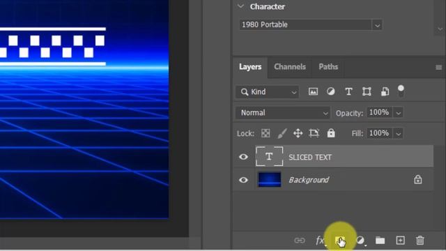 Photoshop Tutorial How To Create Sliced Text Effect смотреть онлайн