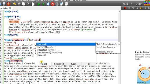 Side Caption, and Wrapping the Text and Caption around Figure (Latex Advanced Tutorial-36) смотреть онлайн