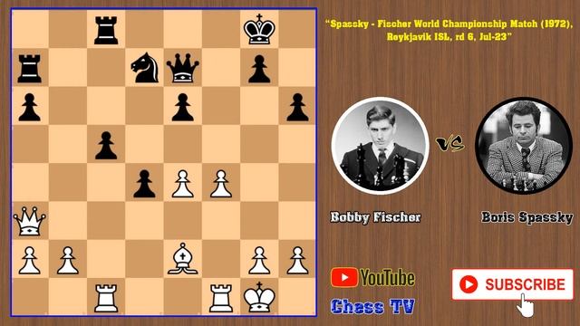 Fischer vs Spassky: Game 6 | World Chess Championship 1972 | Tartakower Defense смотреть онлайн