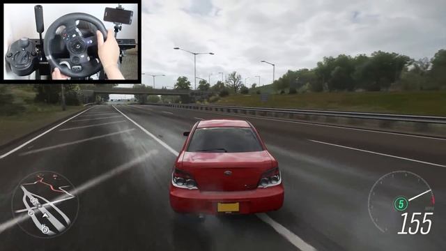 Forza Horizon 4 Baby Driver Subaru Impreza WRX STI (Steering Wheel + Shifter) Gameplay смотреть онлайн