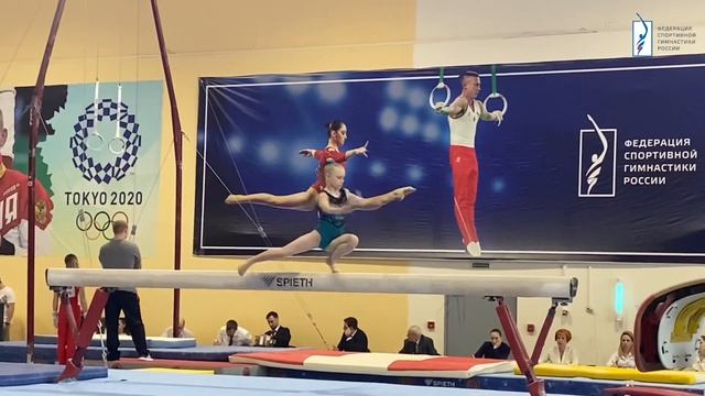 ?Логинова Арина - Упражнения на бревне - Самара | Первенство России 2022 смотреть онлайн