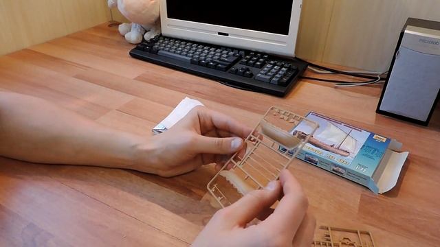 Обзор. Средневековая шлюпка 1:72. Звезда. 9033 смотреть онлайн