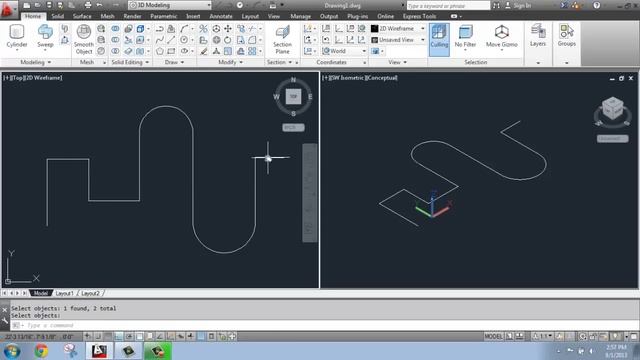 AutoCAD - 3D Modeling Basics #9 - Sweep - Brooke Godfrey смотреть онлайн