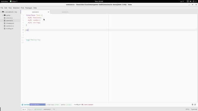 GNOME Shell Extension Demos on Typescript | Type definitions смотреть онлайн