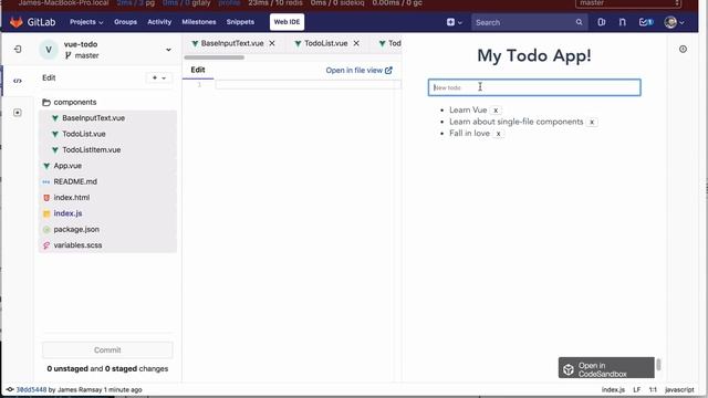 GitLab web ide client evaluation смотреть онлайн