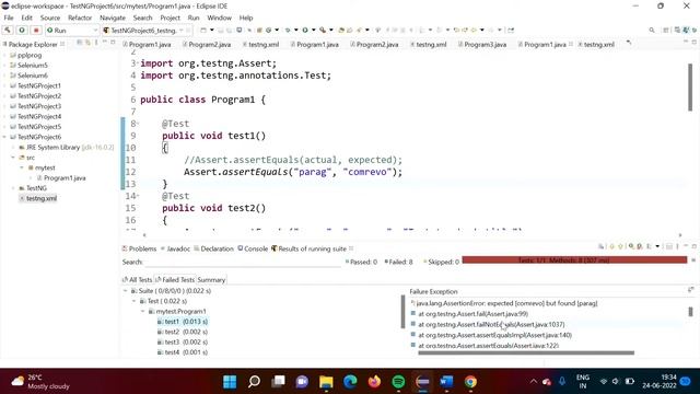 TestNG Assertions Tutorial | TestNG Assertions in Selenium | TestNG Assert Test Pass and Fail смотреть онлайн