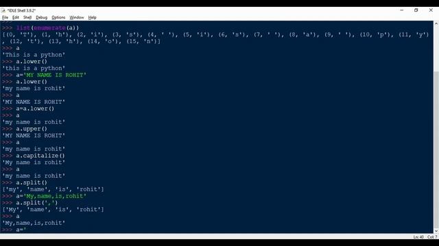 Strings in Python part-2 | Built-in Functions | join(),split() etc.| Oops | ShortCode смотреть онлайн