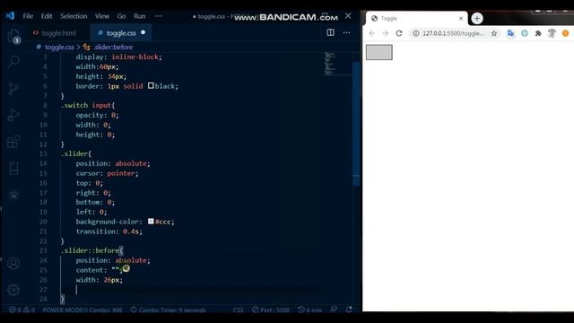 How to Make Toggle Button using HTML,CSS And JavaScript | Learn Web Development | смотреть онлайн