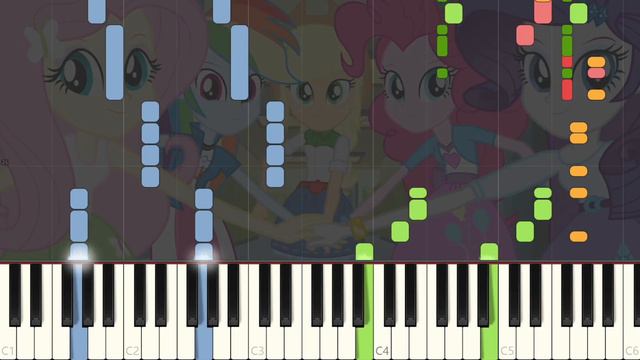 Better Than Ever - MLP:EQG - Synthesia [Piano Tutorial] смотреть онлайн