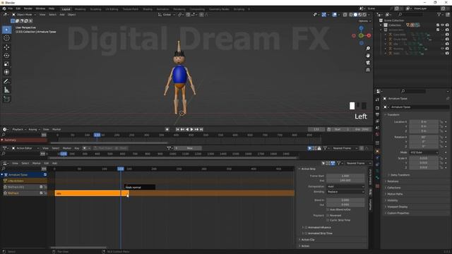 Blender 3.3.1 Create Mix Multiples Animation Clips in NLA Editor easy - part 2#hindi смотреть онлайн