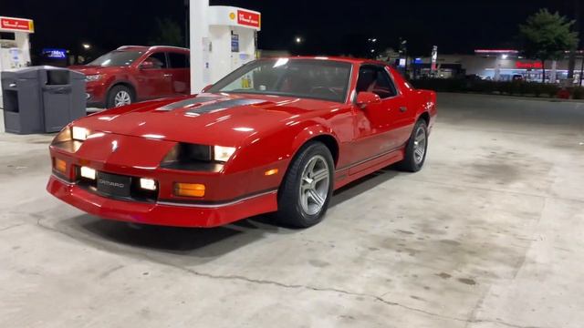 1988 Camaro IROC-Z stick shift hard top 62k miles red on red смотреть онлайн