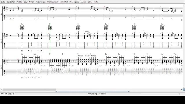 The Beatles - All my Loving - Tabs смотреть онлайн