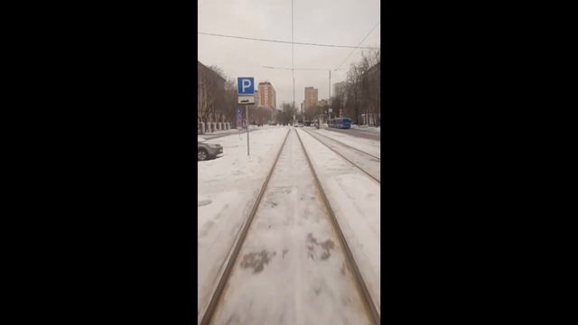 таймлапс московский трамвай. Дмитровская-Строгино смотреть онлайн