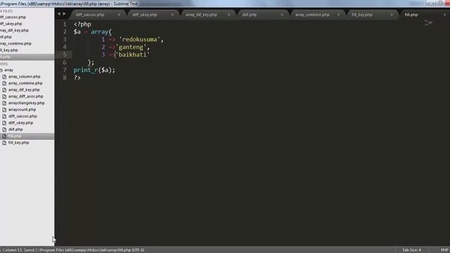 Tutorial Array Dalam PHP Array Fill смотреть онлайн