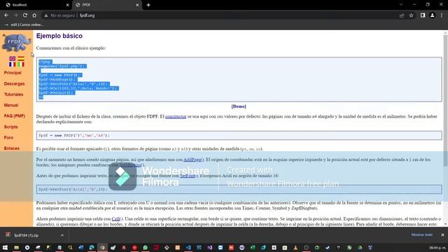 Creacion de documentos PDF con PHP/VisualStudioCode смотреть онлайн