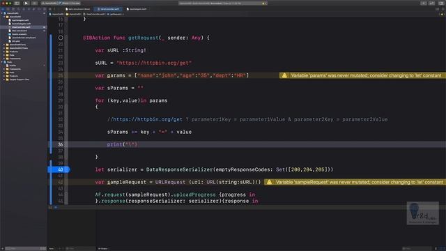 How to send a GET Request with URL Parameters using Alamofire Library смотреть онлайн