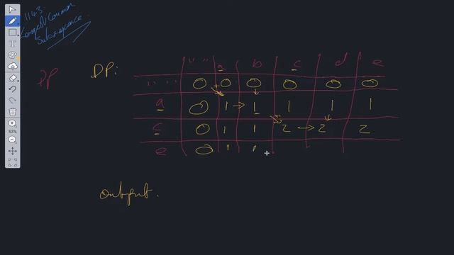 Longest Common Subsequence - LeetCode 1143 - JavaScript смотреть онлайн