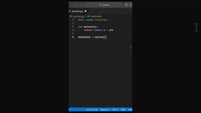 Use a lambda Functions #python #pythonprogramming #coding #pythoncoding #programming #code смотреть онлайн
