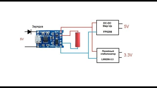 ИБП для Ардуино. Wemos Battery Shield V3 UPS Arduino. Бесперебойник на 5В и 3.3В смотреть онлайн