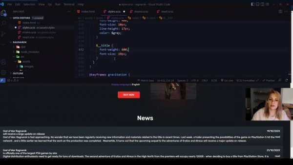 Верстка сайта ➤ JS, HTML, SCSS, WEBPACK, SWIPER с анимацией