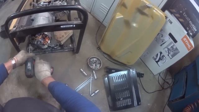 как снять ротор и статор генератор Skiper LT 3900B смотреть онлайн