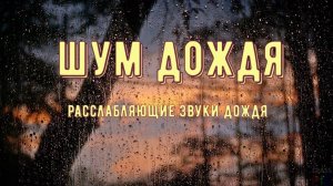 Расслабляющий шум дождя