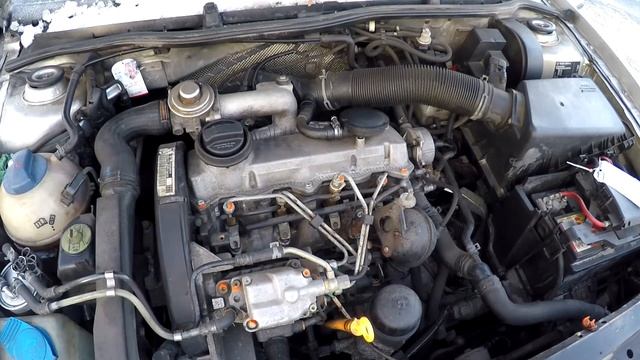 Volkswagen Bora 1.9 TDI 81kW 110 HP very Cold Start -16°C смотреть онлайн