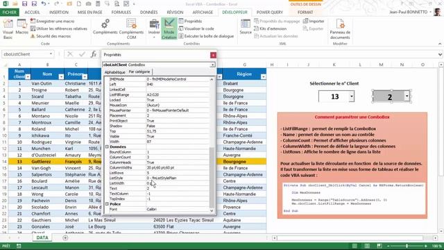 Excel VBA - Comment utiliser le contrôle ActiveX de type ComboBox смотреть онлайн