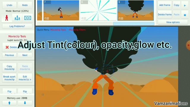 Updated:How to add Aura/Transformation Effect DBZ Tutorial Using Movieclip [StickNodes Pro] смотреть онлайн