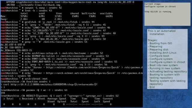 Arch Linux installation recording to kernel 5.10.12-arch1-1 (testing) смотреть онлайн