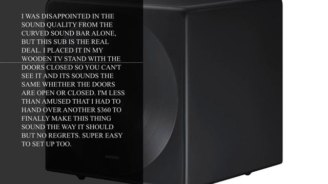 Samsung Sound+ SWA-W700 Wireless Subwoofer, Front Firing Design 10-Inch Driver, Ultra-Deep 27Hz Bas смотреть онлайн
