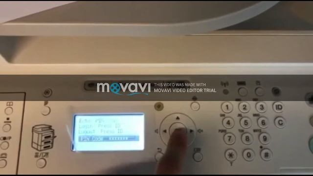 Canon IR1133 PIN Login