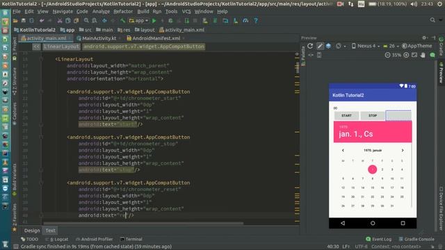 Android Kotlin Usage Tutorial #036 - Chronometer смотреть онлайн
