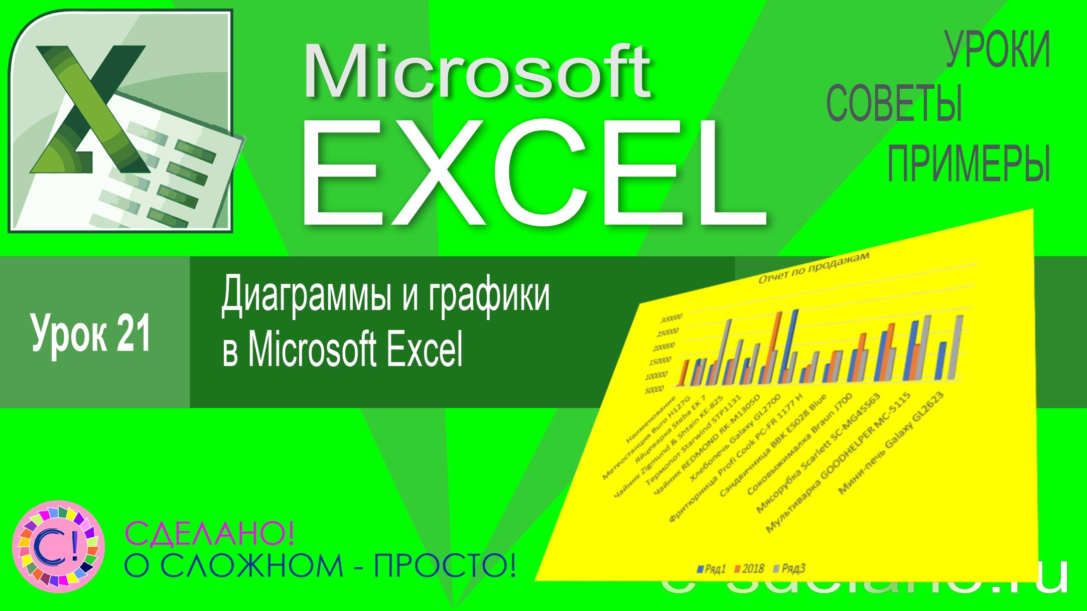 Excel урок 21. Диаграммы и графики в Excel смотреть онлайн