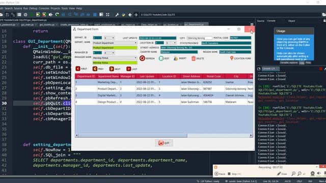FULL PROJECT: SQLITE dan PYQT (Python GUI) Untuk Pemula: PART 7 смотреть онлайн