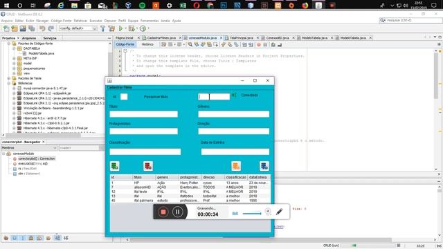 CRUD MYSQL NETBEANS PHP смотреть онлайн