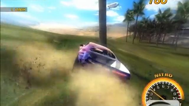 FlatOut 2 Garage Test Track Bullet GT bulky climb 6 смотреть онлайн