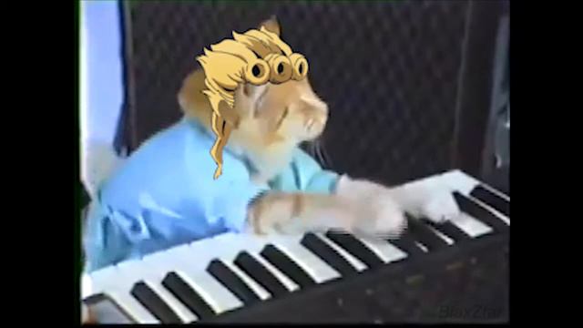 Piano Cat plays Giorno's Theme смотреть онлайн