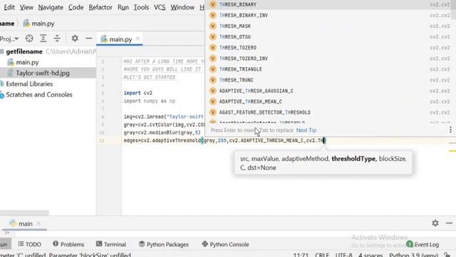 MAKE YOUR OWN SKETCH USING PYTHON ALSO BLUR THE PICTURE. #PYTHON смотреть онлайн