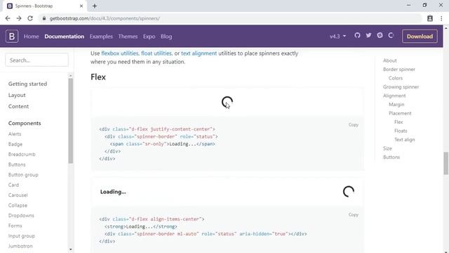 Bootstrap - Spinners смотреть онлайн